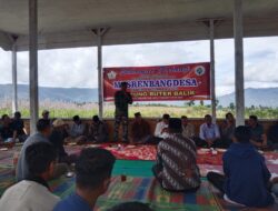 Dukung Perencanaan Pembangunan, Danposramil kute Panang Hadiri Musrembang Desa.