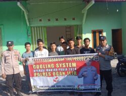 Polsek Rantau Alai Gelar Patroli Himbauan Kamtibmas dan Cooling System di Wilayahnya
