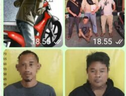 Kecanduan Sabu, Pelaku Curanmor dan Penadah Ditangkap Polsek Teluknaga.