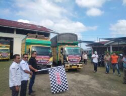 Ketua KIP Bireuen Safrizal S.Pd resmi melepas pendistribusian logistik Pemilihan Kepala Daerah (Pilkada) 2024.