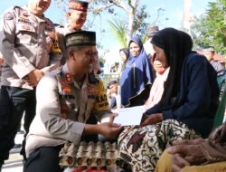 20 Warga Kampung Bukit Kemuning Sumringah Terima Paket Sembako Polres Aceh Tengah