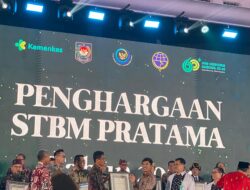 Pemerintah kota Langsa raih penghargaan sanitasi total Berbasis masyarakat(STMB) award THN 2024.