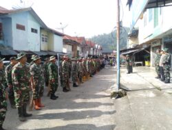 Kodim 0106/Aceh Tengah Gelar Karya Bakti Pembersihan Pasar Dan Parit. 