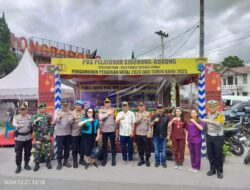 Polres Taput Laksanakan Apel Gelar Ops Lilin Toba 2024, Siapkan 7 Pos Untuk Melayani Pemudik Nataru.