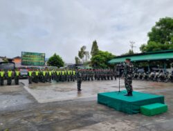 Kodim 0106/Aceh Tengah Gelar Apel Personil dan Materil Kesiapan PAM Nataru Tahun 2024.