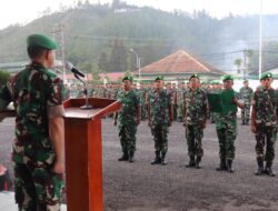 Penerimaan Anggota Baru Dan Pelepasan Purna Tugas Kodim 0106 Aceh Tengah.