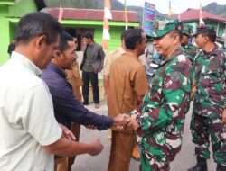 Dandim 0106/Aceh Tengah Kunjungan Kerja Ke Koramil 01/Lut Tawar