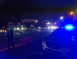 Satlantas Polres Badung Jamin Kelancaran Lalu Lintas Melalui Blue Light Patrol
