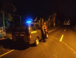 Polsek Abiansemal Gelar Blue Light Patrol Pada Jalur Sepi
