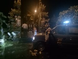 Cegah Kriminalitas Pada Tempat Suci, Patroli Biru Polsek Abiansemal Lakukan Sambang