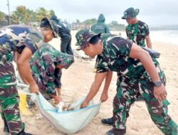 Karya Bhakti Terpadu Mengatasi Sampah Di Pesisir Laut Pantai Kedonganan, Badung