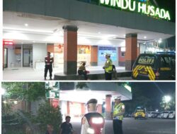 Beri Rasa Aman, Patroli Biru Polsek Abiansemal Sambangi Obvit Rumah Sakit