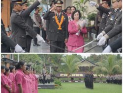 Polres Bangli Gelar Upacara Pelepasan Wisuda Purnabakti.