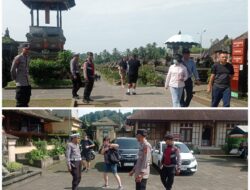 Pastikan Keamanan Terhadap Wisatawan, Pawas Bersama Anggota Sambangi Obyek Wisata Penglipuran