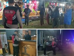 Anggota Polsek Susut Melaksanakan Patroli Dimalam Hari, Agar Situasi Kamtibmas Di Wilkum Polsek Susut Tetap Kondusif