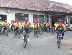 Sabtu Ceria Polsek Mengwi Panen Lele dan Gowes Kamtibmas