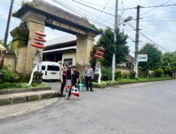 Beri Rasa Aman Kepada Wisatawan, Pawas Bersama Anggota Sambangi Obyek Wisata Penglipuran