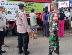 Bhabinkamtibmas Lakukan Pengawasan Giat Operasi Pasar Gas LPG 3 Kg di Kelurahan Seminyak