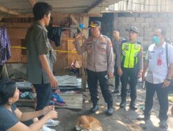 Polsek Dentim, Damkar, dan Warga Bahu-Membahu Padamkan Kebakaran Mess Bengkel PT Tunas Jaya