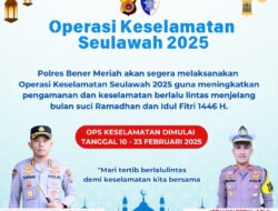 Jelang Ramadhan, Polres Bener Meriah Laksanakan Operasi Keselamatan Seulawah 2025