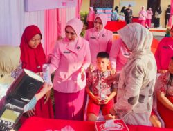 Peduli Kesehatan Mata Pada Anak, Kolaborasi Rumkit Bhayangkara M Hasan Bersama Yayasan Kemala Bhayangkari Sumsel Gelar Bhaktikes