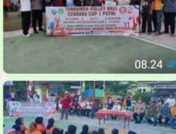Ketua RW 09 Metro Cendana H. Ziaul Haq Sukses, Gelar Turnamen Voli Putri Cup yang Ke 1.