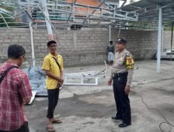 Puting Beliung Terjang Lahan Parkir di Jimbaran, Bhabinkamtibmas jimbaran Laksanakan pengecekan