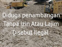Diduga Penambangan Ilegal Tanpa Memiliki Izin Beroperasi diLokasi Aek Situmandi Tarutung,Kabupaten Taput.