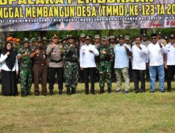 Pembukaan  TMMD,upacara di buka oleh PJ wali kota Langsa.