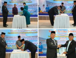 Serah Terima Jabatan Pj. Bupati Tapanuli Utara kepada Bupati dan Wakil Bupati Tapanuli Utara Periode 2025-2030