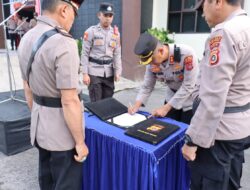 Kapolres Pimpin Sertijab Kabag Ren Dan Kabag Log Polres Aceh Tengah