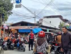 Jelang Bulan Ramadhan 1446 H, Samapta Polres Aceh Tengah Gelar Patroli Di Pasar Dan Lapak Daging Meugang