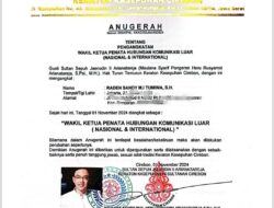 Kesultanan Cirebon Jadikan Sandy Tumiwa Wakil Panglima Besar Adat Kuda Putih