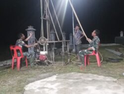 Tak Kenal Lelah, Satgas TMMD Ke-123 Kodim 0111/Bireuen Terus Kerja Keras Wujudkan Sumur Bor untuk Warga.
