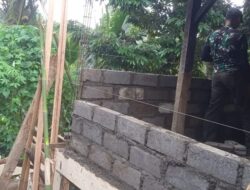 Progres Bedah Rumah Tidak Layak Huni Pada TMMD ke-123 Kodim Tabanan