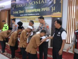 Peduli Yatim dan Piatu, Polres Metro Tangerang Kota Bakti Sosial di Yayasan Putra Asih Tangerang