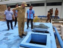 Bupati Taput JTP Hutabarat Tinjau Fasilitas SPAM Tarutung.