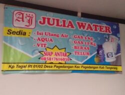 Toko AJ Adhuel Julia Water: Usaha Gas dan Aqua Kemasan Anak Muda yang Sukses di Pagedangan, Tangerang