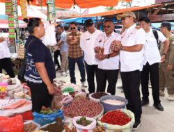 Sidak Pasar Terkait Ketersediaan Dan Harga Komoditi Pangan Menjelang Hbkn Idul Fitri 1446 H Tahun 2025 Di Pasar Tradisional Tarutung
