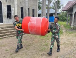 Satgas TMMD Ke-123 Distribusikan Peralatan untuk Pembangunan Sarana Air Bersih.