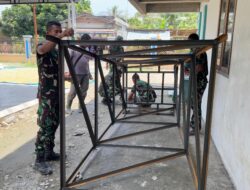 Satgas TMMD Ke-123 Turunkan Tower Air, Warga Segera Nikmati Fasilitas Air Bersih.