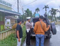 Satlantas Polres Giat Ops Rutin Cegah Guantibmas di Jalan Raya.