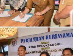 Perjanjian Kerjasama Antara RSUD Doloksanggul Dengan Kejaksaan Negeri.