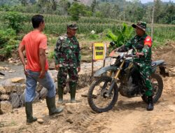 Dansatgas TMMD Ke-123 Tinjau Pembuatan Plat Beton, Pastikan Pekerjaan Sesuai Target.