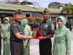 Dandim 0106/Aceh Tengah Pimpin Penerimaan Anggota Baru Dan Pelepasan Purna Tugas. 