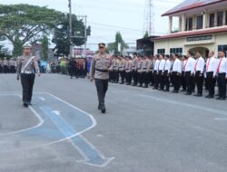 Polres Langsa Gelar Apel Pasukan Operasi Ketupat Seulawah 2025.