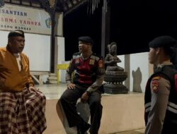 Ciptakan Situasi Tetap Kondusif Personil Sat Samapta Polres Bangli Tingkatkan Penggelaran Blue Light di Malam Hari