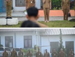 Bupati Humbahas Pimpin Apel Pagi Tujuannya Menjalin Kekompakan ASN dan Diharapkan Bekerja Dengan Tulus. 