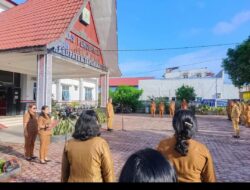 Wakil Bupati Kabupaten Tapanuli Utara,Pinpin Apel Pagi di Dinas Pendidikan