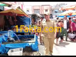 Bupati Kabupaten Tapanuli Utara Bersama Wakilnya Sidak Ke-Pasar Siborongborong Jelang bulan suci Ramadan. 